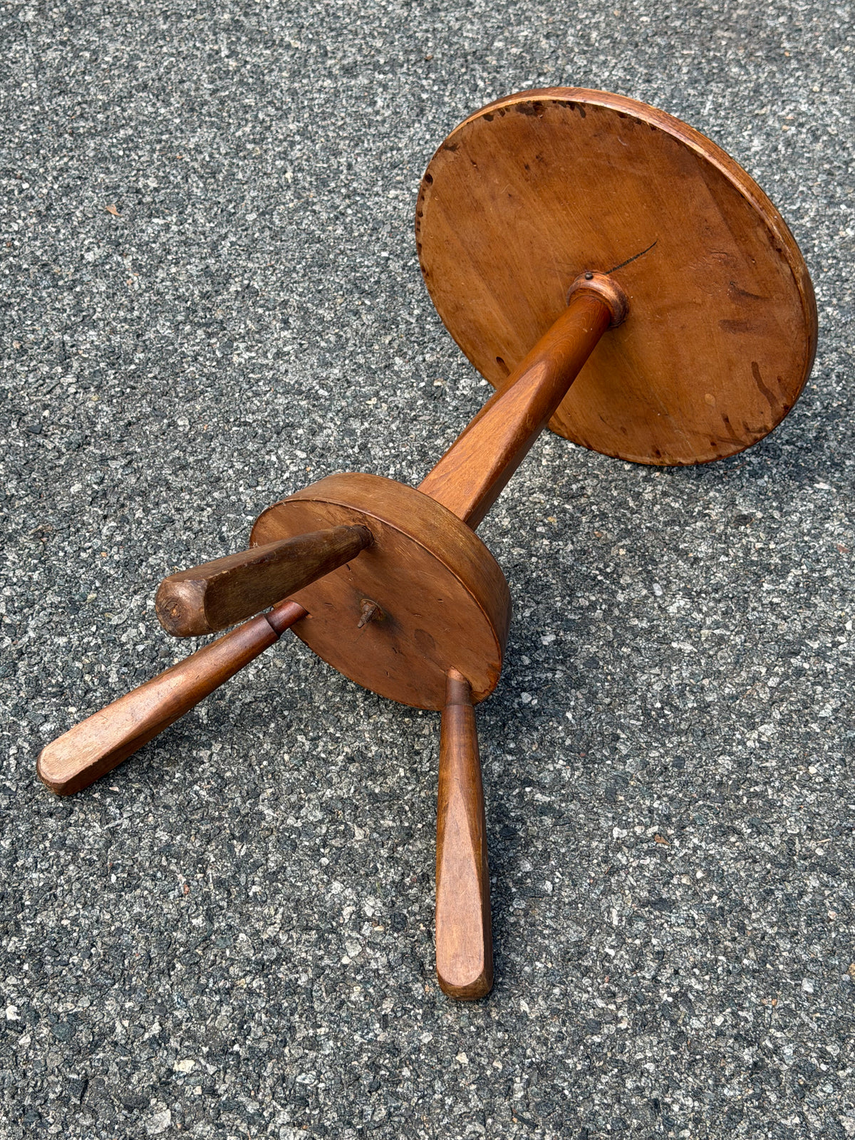Solid Wood Tripod Accent Table