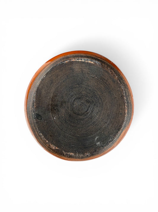 Mid-Century Studio Pottery Orange Pitcher