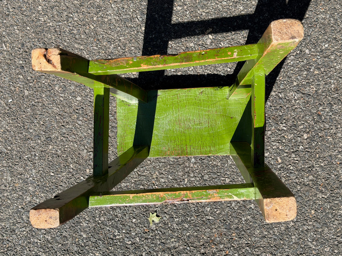 Primitive Rustic Wood Stool