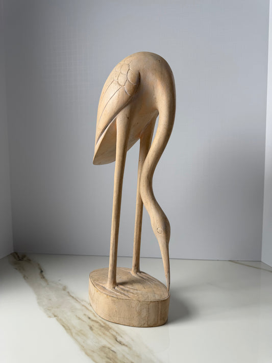 The Minimalist Carved Crane