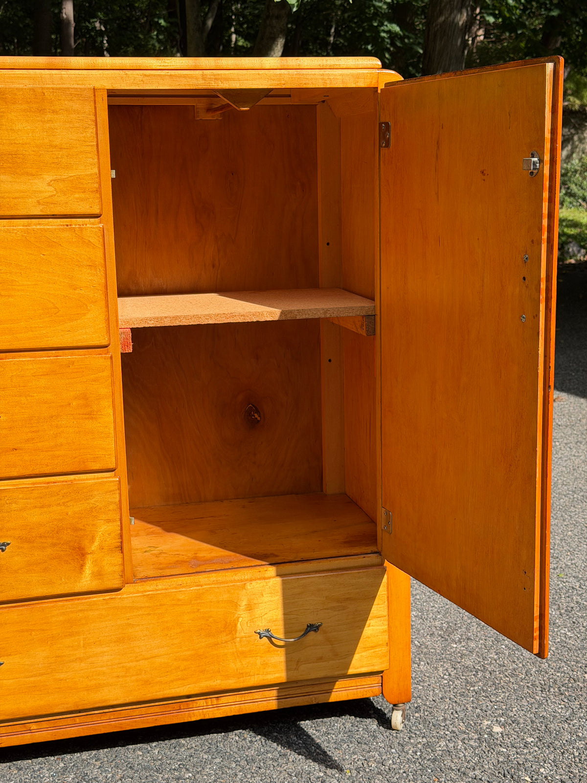 1930s Edison “Little Folks” Maple Chifforobe Dresser