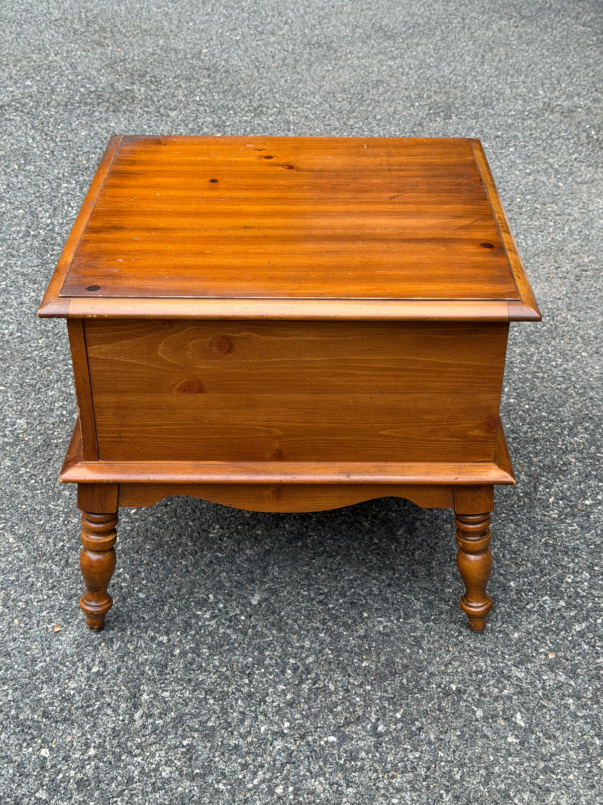 Pair of Solid Wood Apothecary End Tables w/ Patina
