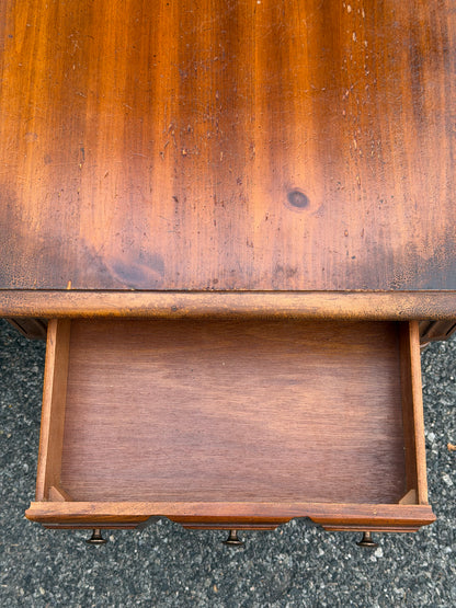 Pair of Solid Wood Apothecary End Tables w/ Patina