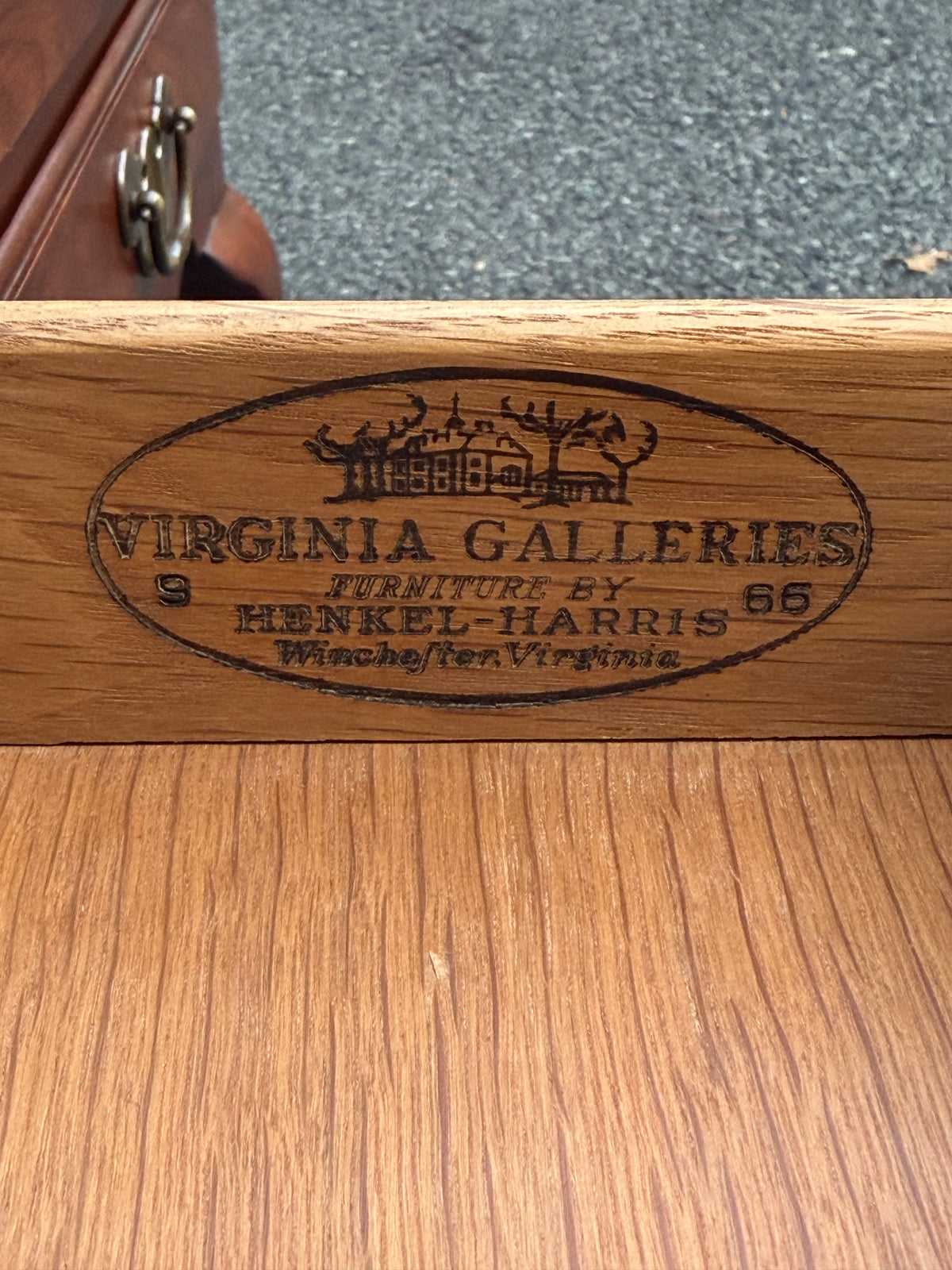 Henkel Harris Single Drawer Solid Cherry End Table