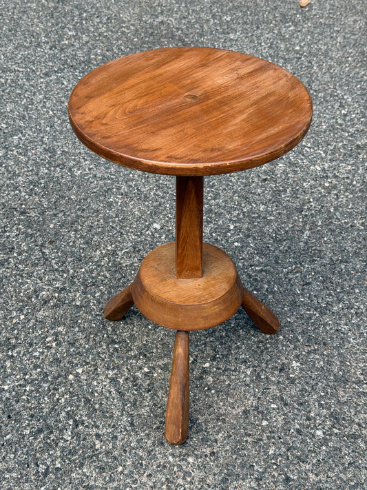 Solid Wood Tripod Accent Table