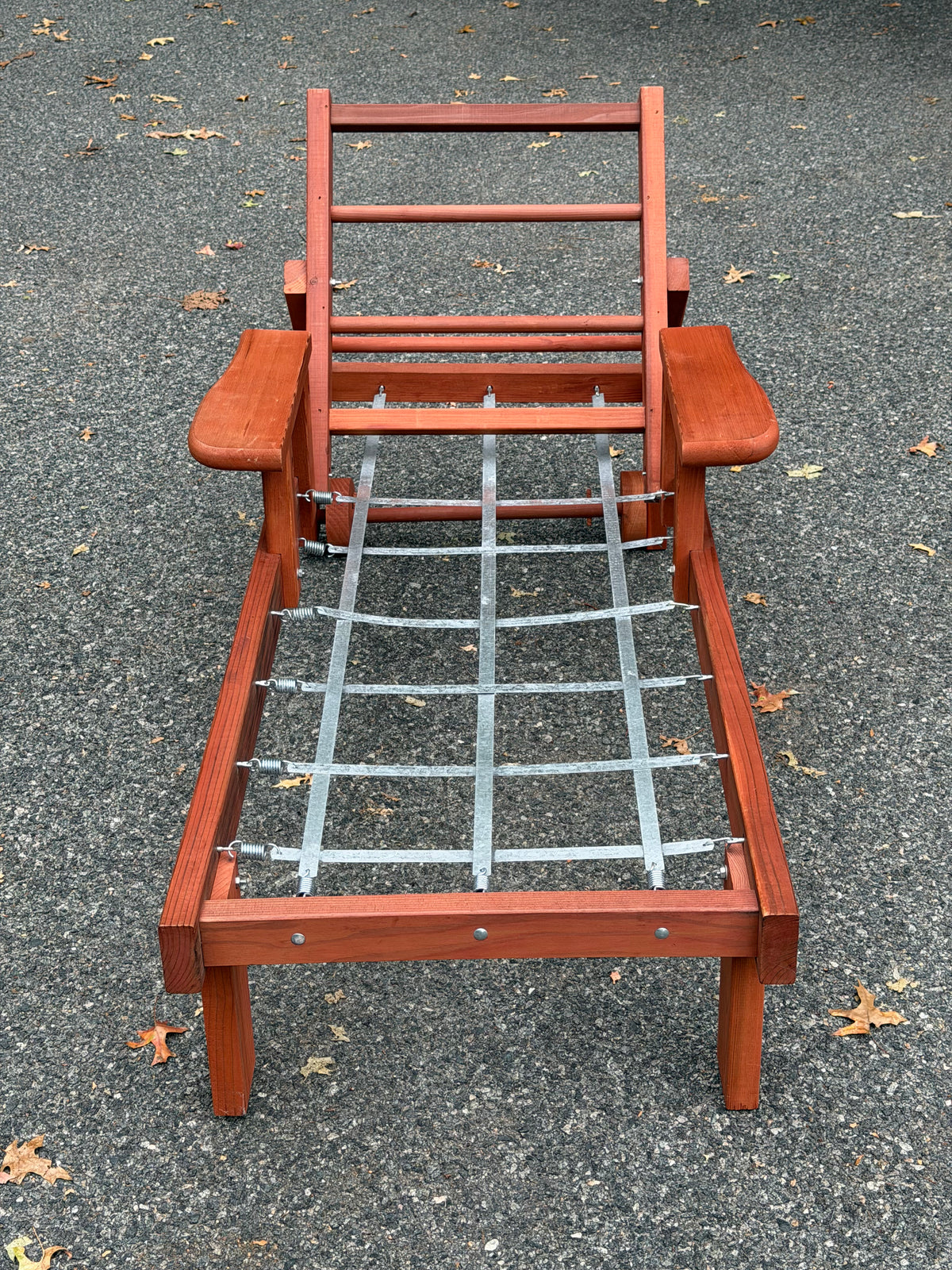 Harris "Monterey Bay Line" 1970s California Redwood Chaise Lounge