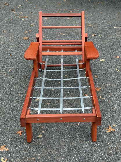 Harris "Monterey Bay Line" 1970s California Redwood Chaise Lounge