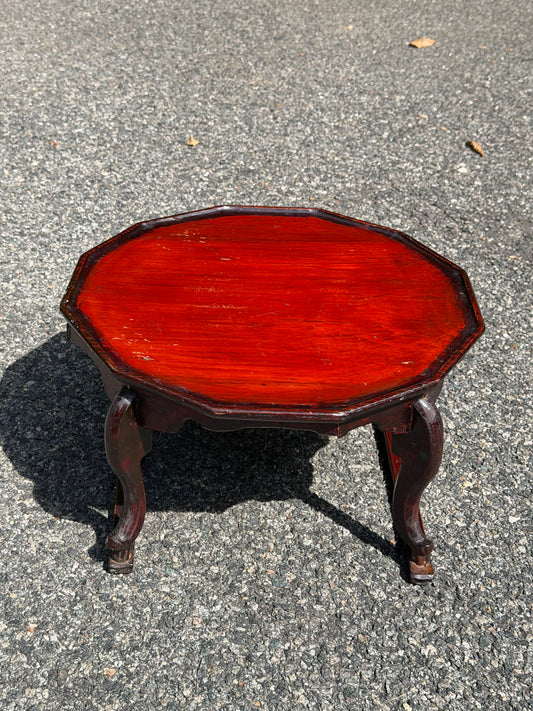 Antique Korean Red Lacquer "Hojokban" Soban (Tray Table)