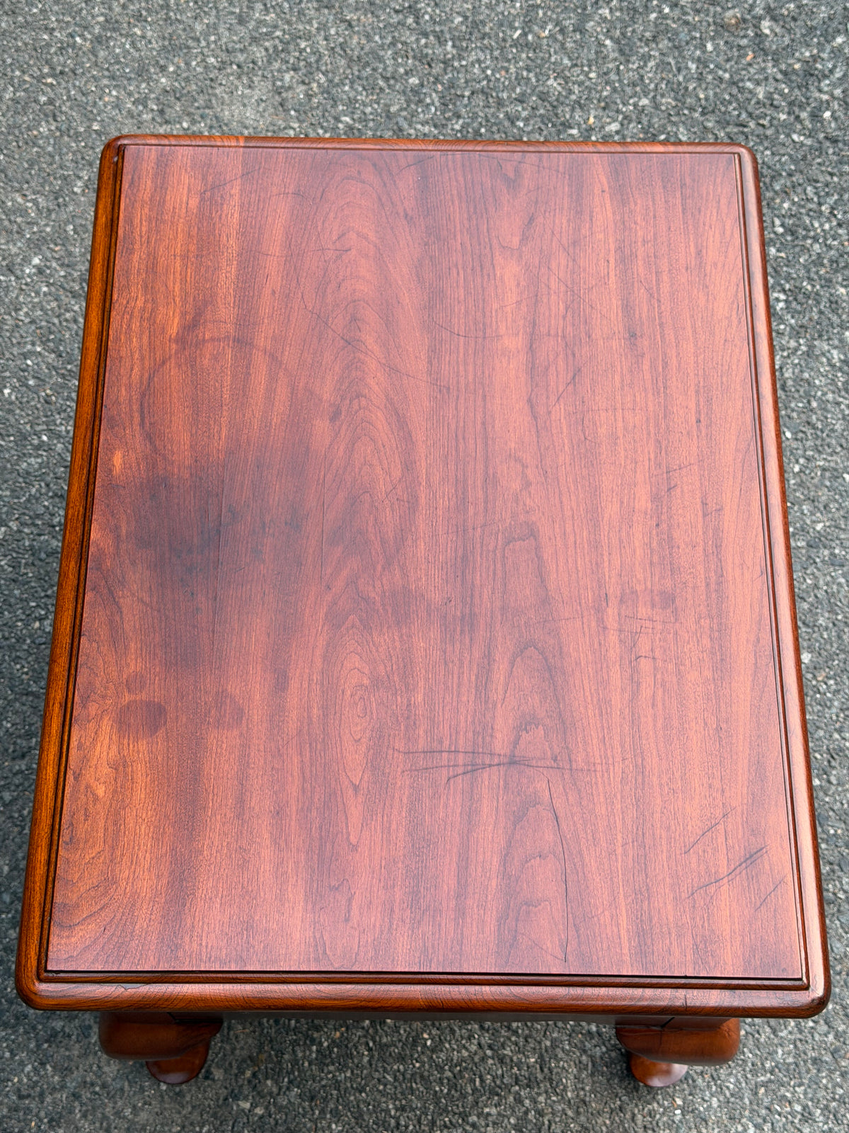 Henkel Harris Double Drawer Solid Cherry End Table