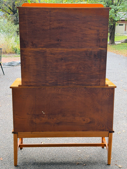 Hale Company MCM Solid Swedish Maple Hutch Credenza Cabinet