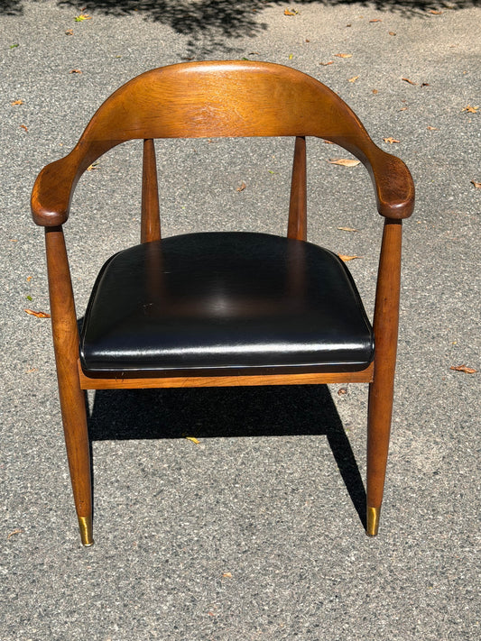 1970s Boling Chair Co. Mid-Century Modern Walnut Desk Chair