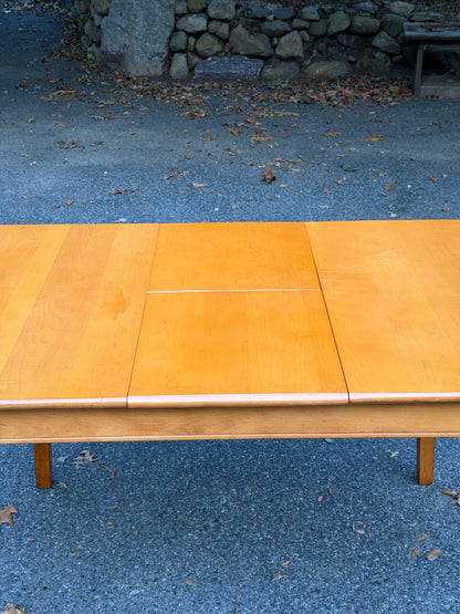 Hale Company MCM Solid Swedish Maple Butterfly Leaf Dining Table