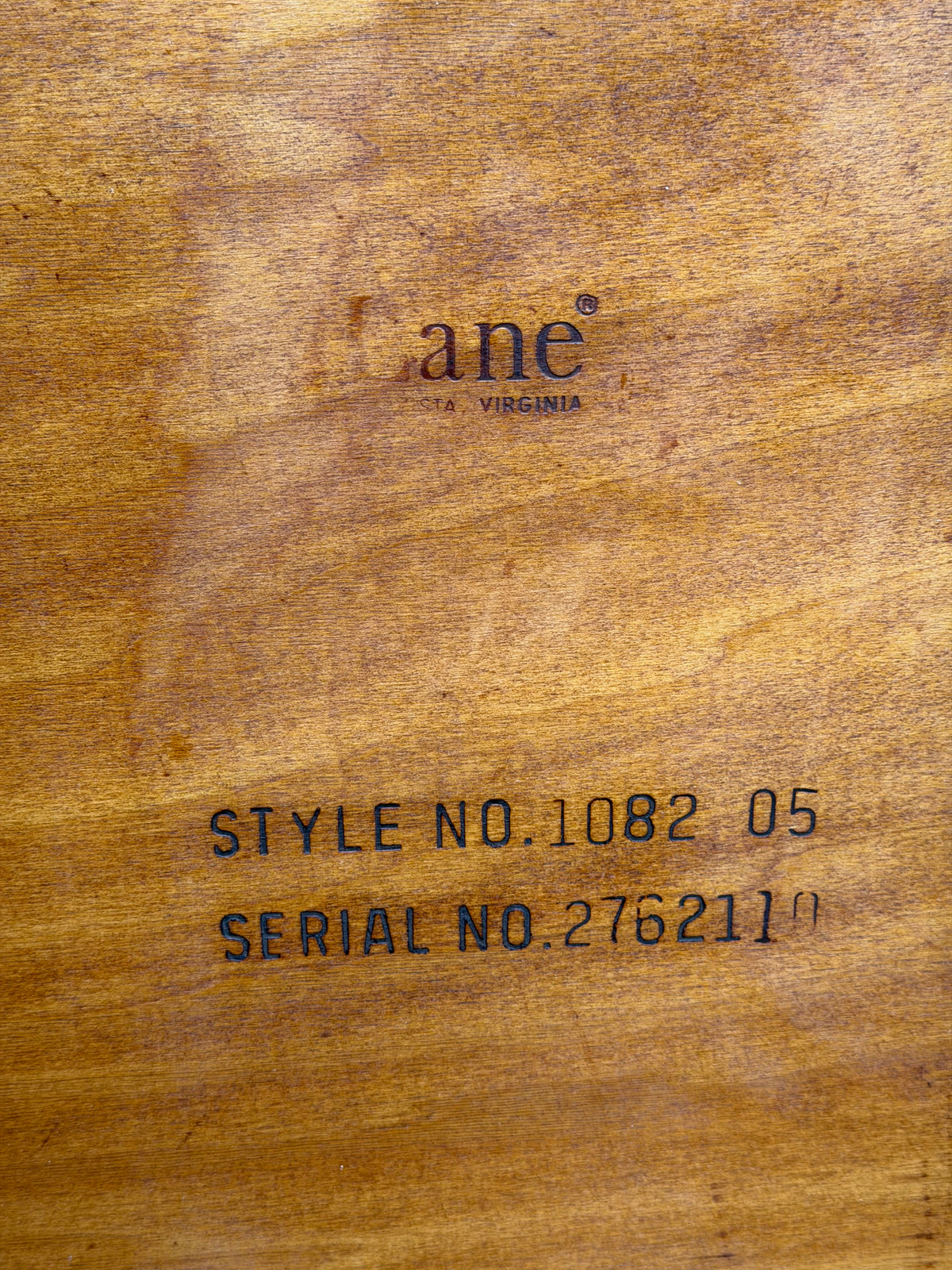 1962 Lane "Pueblo" Mid-Century Modern Walnut Two-Tier End Table