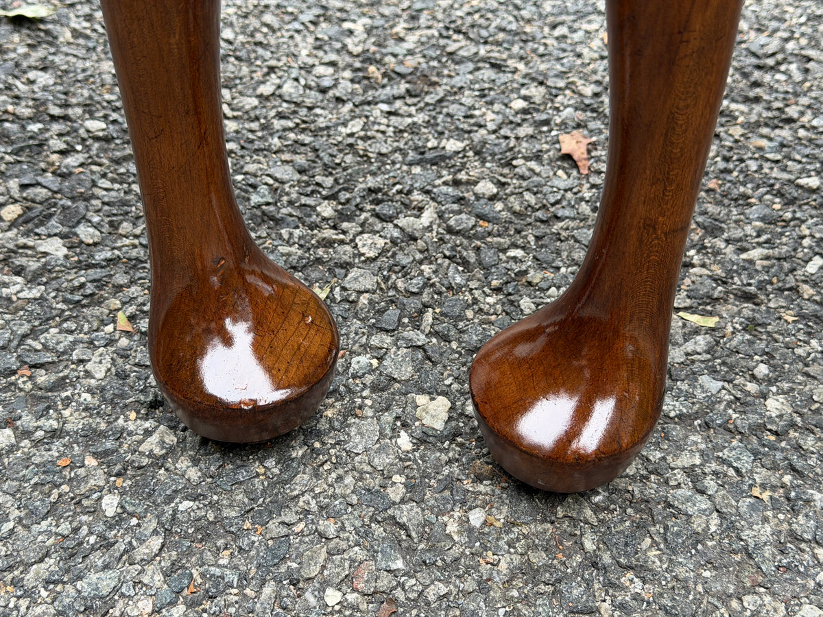 Pair of Solid Cherry Stickley Queen Anne Chairs