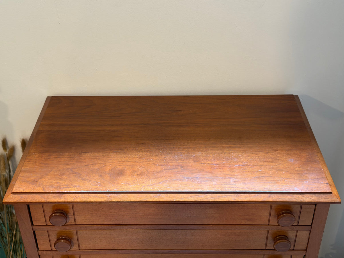 MCM Minimalist Solid Wood 4-Drawer Accent Chest