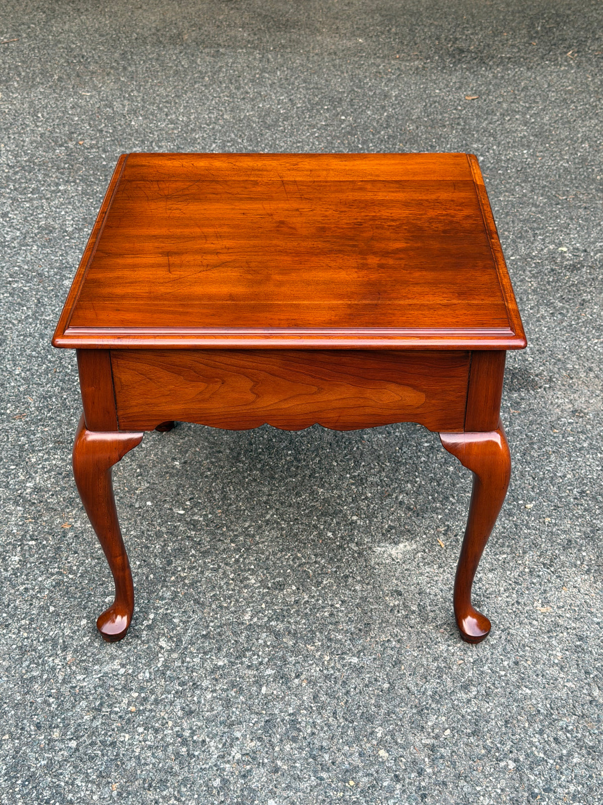 Henkel Harris Single Drawer Solid Cherry End Table
