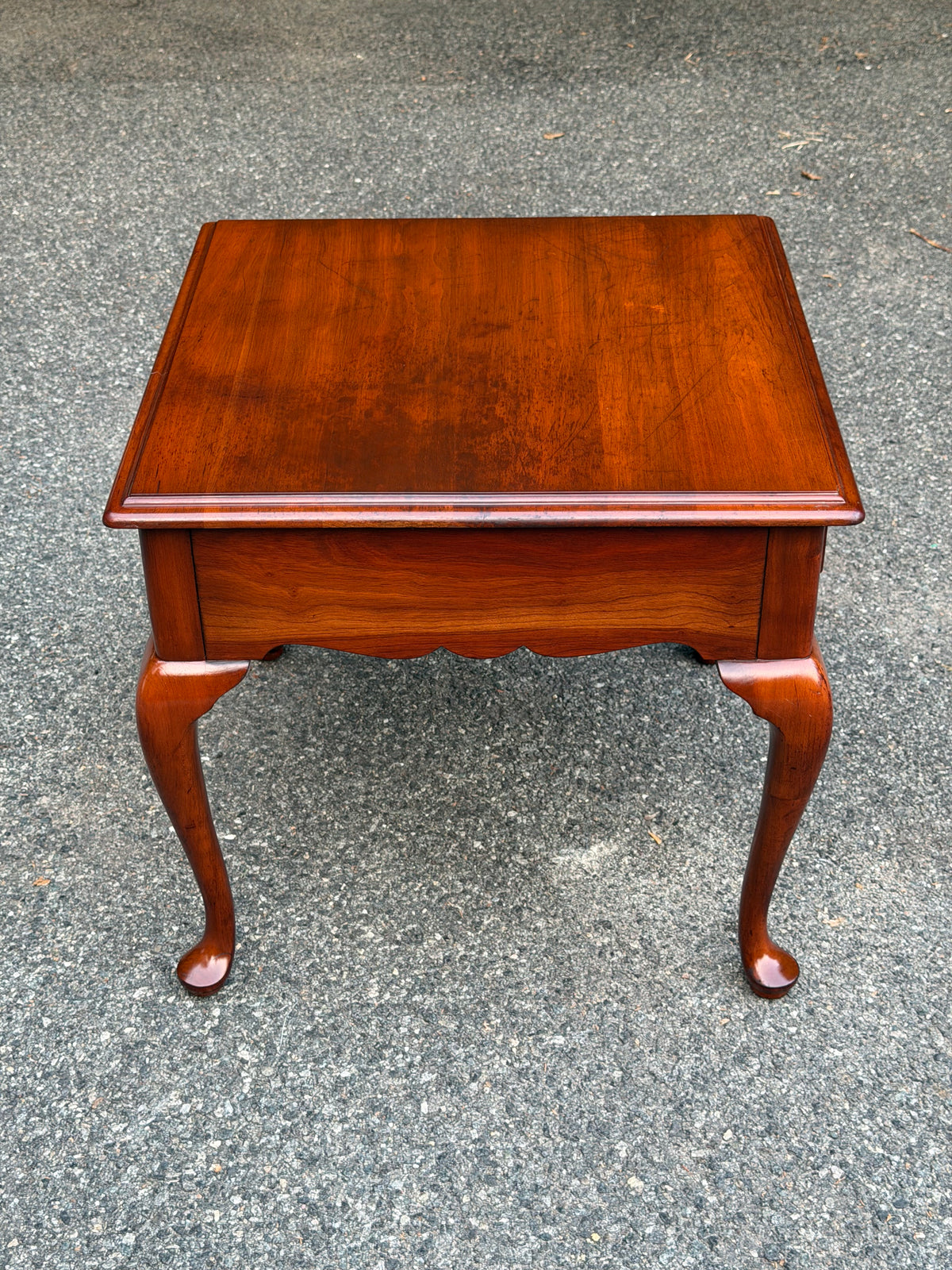Henkel Harris Single Drawer Solid Cherry End Table