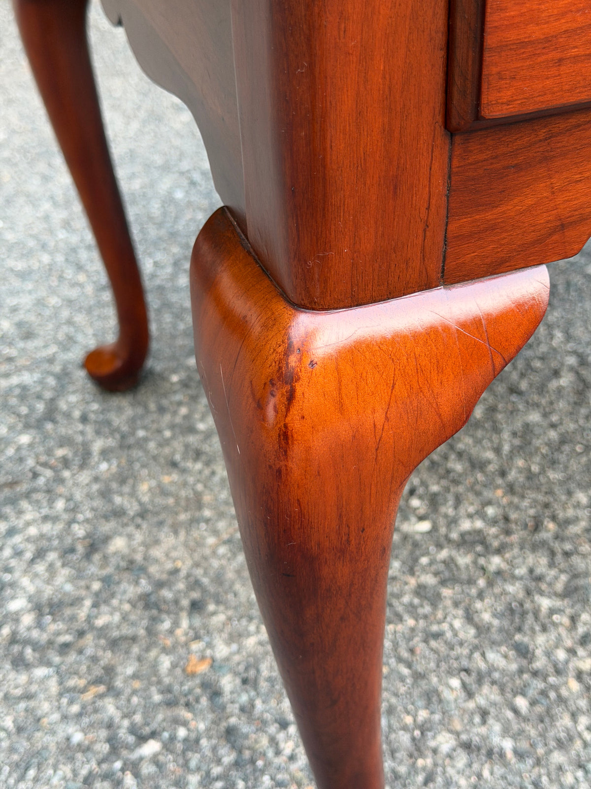Henkel Harris Single Drawer Solid Cherry End Table