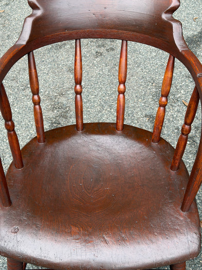 Pair of 19th Century Windsor Captain’s Chairs