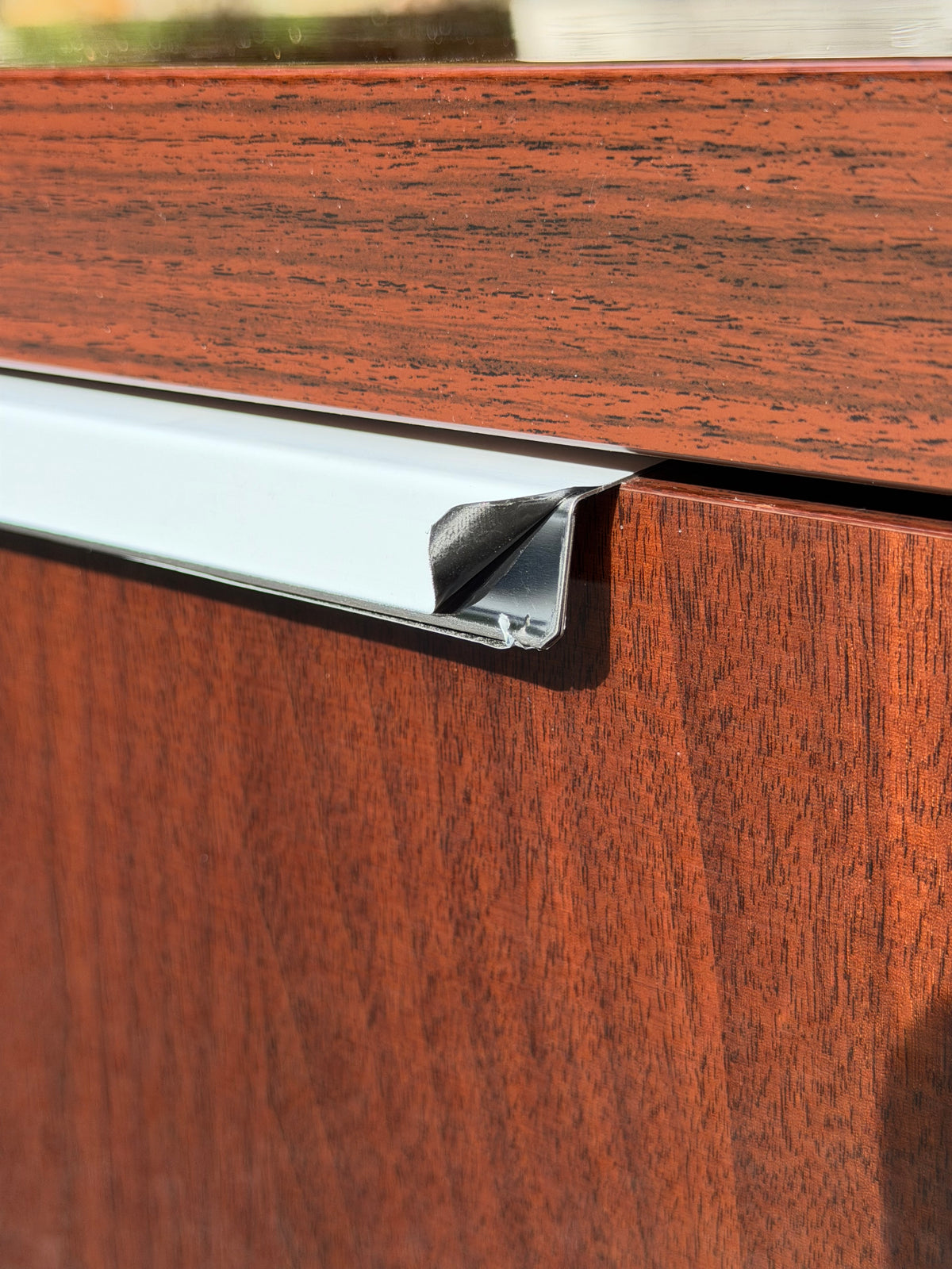 Pair of ALF Italia "Capri" Walnut High Gloss Nightstands