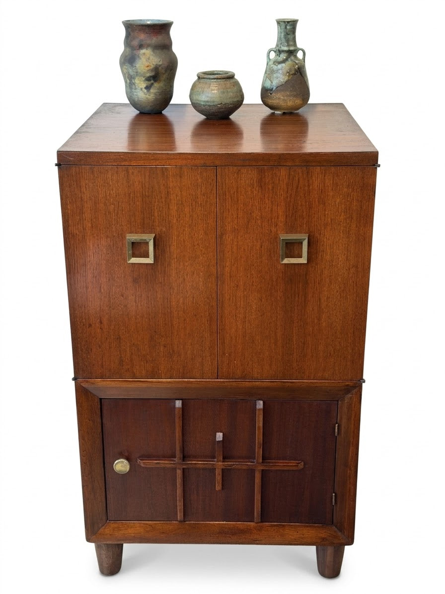 Upcycled MCM Storage Console / Bar Cabinet