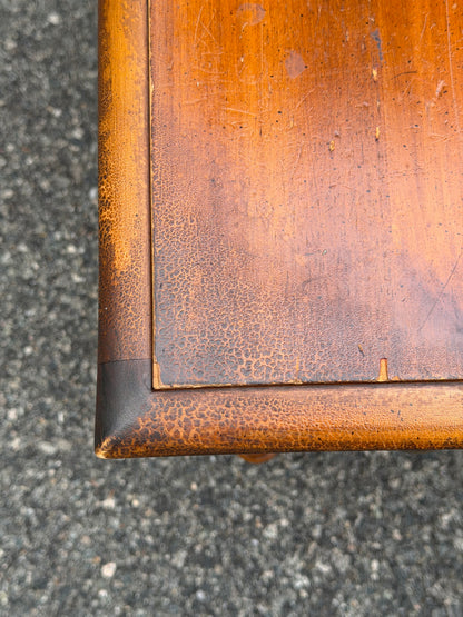 Pair of Solid Wood Apothecary End Tables w/ Patina