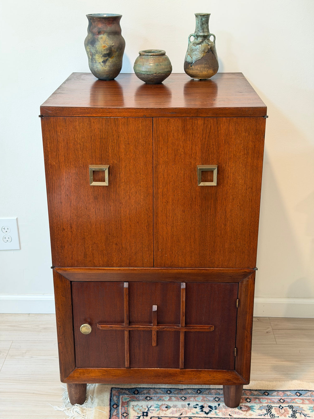 Upcycled MCM Storage Console / Bar Cabinet