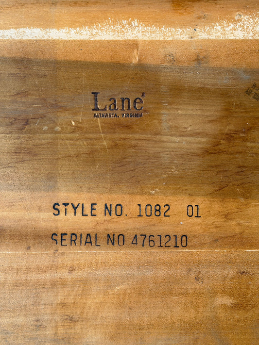 1967 Lane "Pueblo" Mid-Century Modern Walnut Surfboard Coffee Table