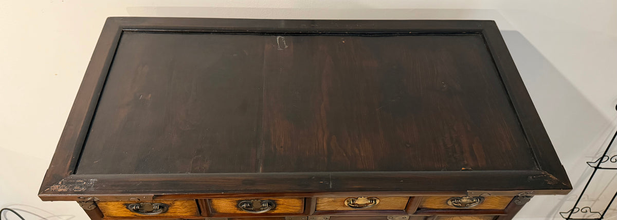 Antique Korean Jeonju Chest / Cabinet with Brass Hardware