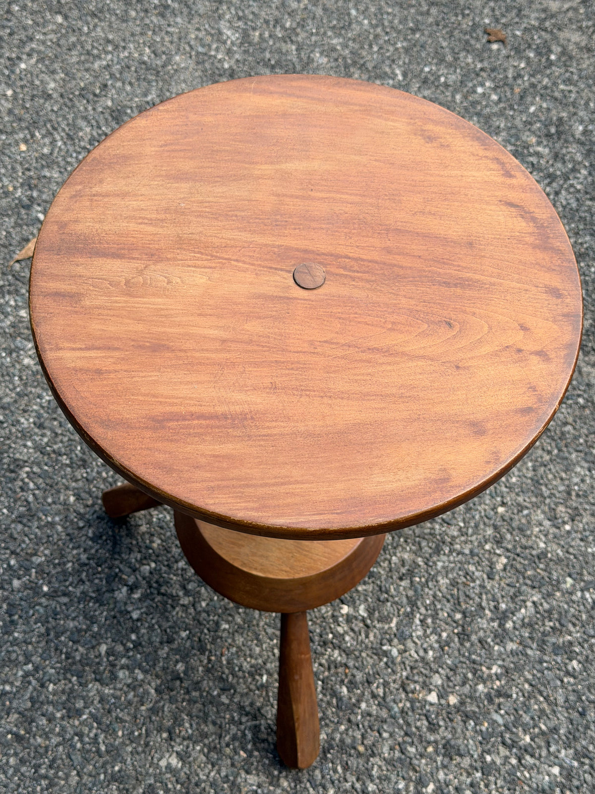 Solid Wood Tripod Accent Table