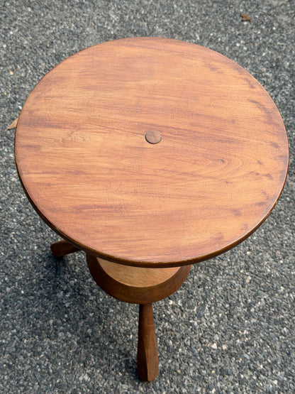Solid Wood Tripod Accent Table