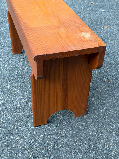 Solid Pine Country Bench