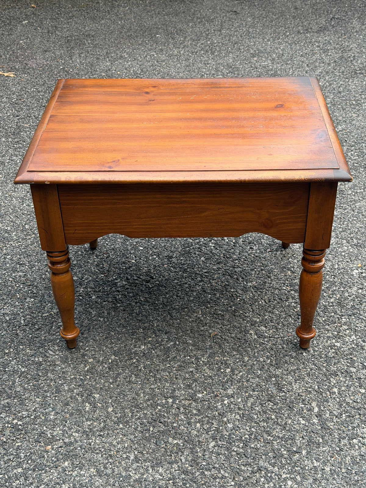 Pair of Solid Wood Apothecary End Tables w/ Patina