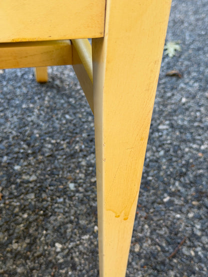 Set of 4 Broyhill 1950s Mid-Century Modern Blonde and Green Dining Chairs