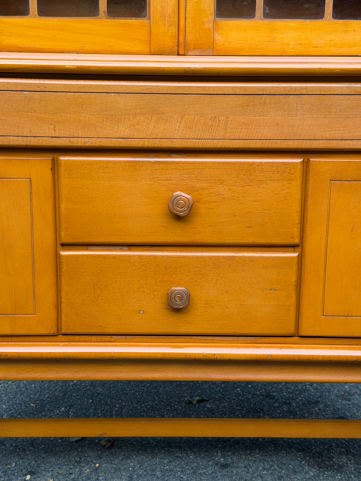 Hale Company MCM Solid Swedish Maple Hutch Credenza Cabinet