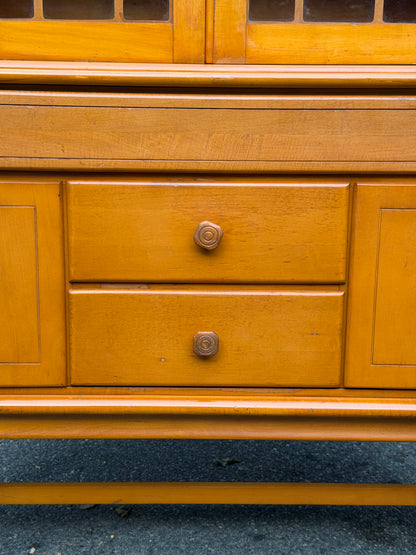 Hale Company MCM Solid Swedish Maple Hutch Credenza Cabinet
