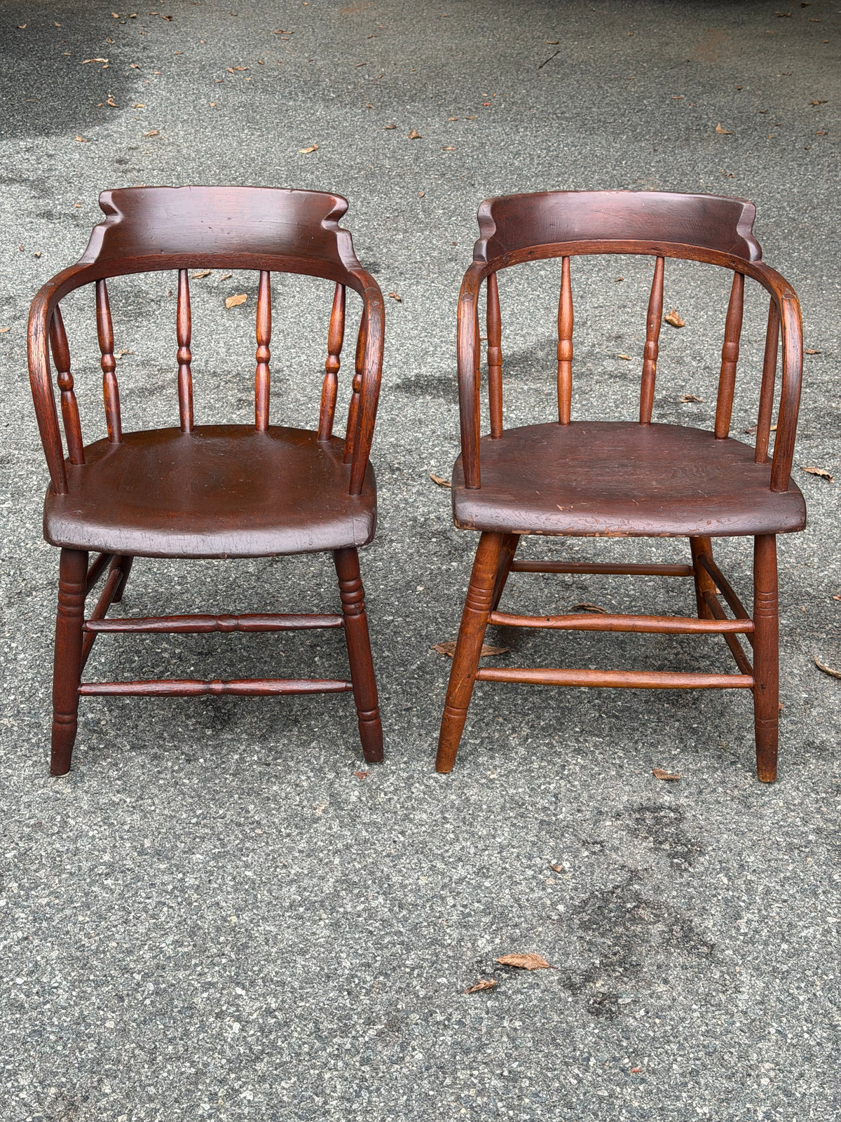 Pair of 19th Century Windsor Captain’s Chairs