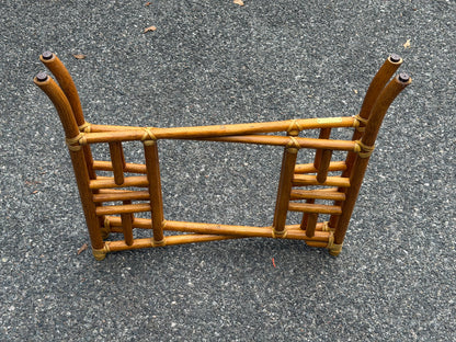 McGuire Rattan Folding Tray Side Table