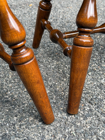 Set of 4 Solid Wood Windsor Dining Chairs (Temple Stuart and S. Bent & Bros)