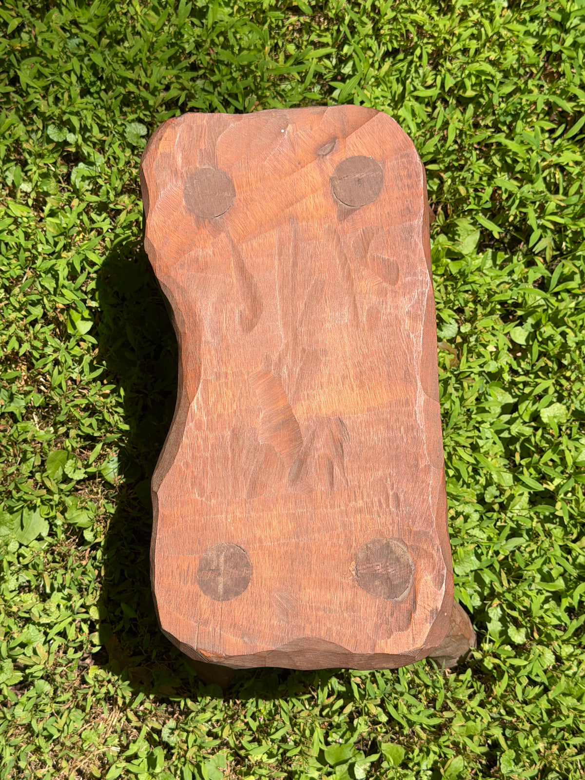 Hand-Carved Wooden Stool
