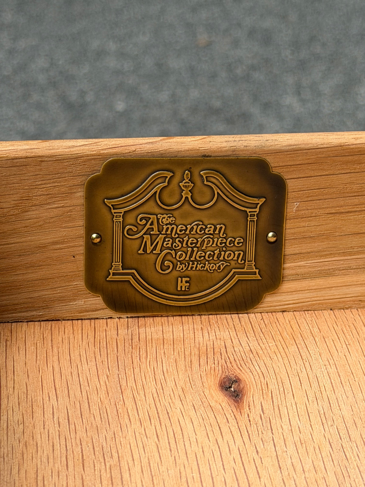The American Masterpiece Collection by Hickory Solid Wood End Table
