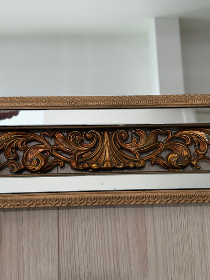 Large Vintage Hollywood Regency Gold Mirror