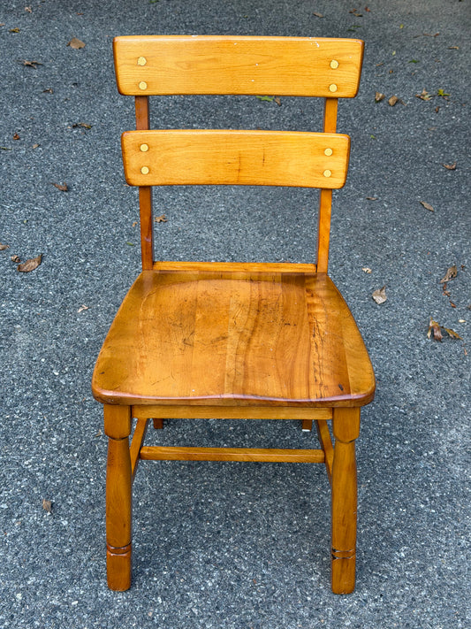 MCM Solid Wood Library/School Desk Chair