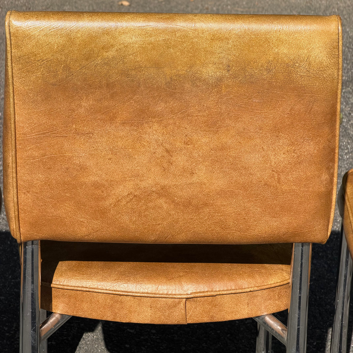 Set of 4 Daystrom Chrome and Vinyl Chairs