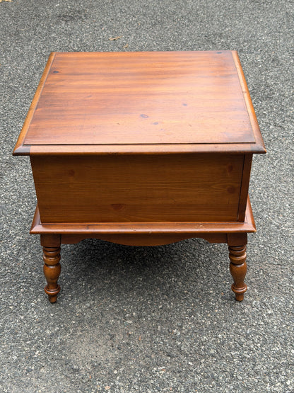 Pair of Solid Wood Apothecary End Tables w/ Patina