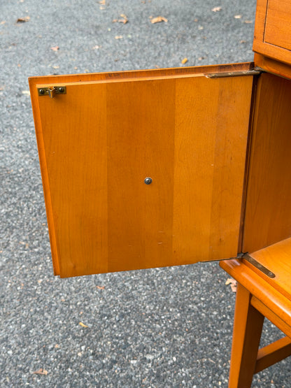 Hale Company MCM Solid Swedish Maple Hutch Credenza Cabinet