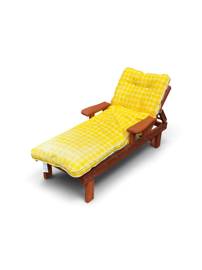 Harris "Monterey Bay Line" 1970s California Redwood Chaise Lounge