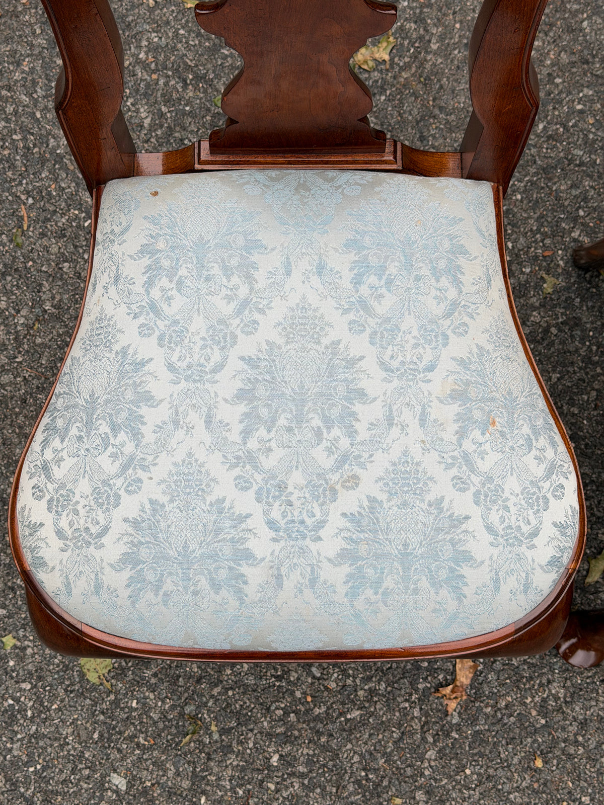 Pair of Solid Cherry Stickley Queen Anne Chairs