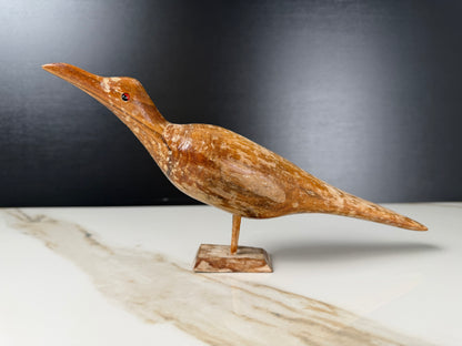 Vintage Hand-Carved Wooden Shorebird
