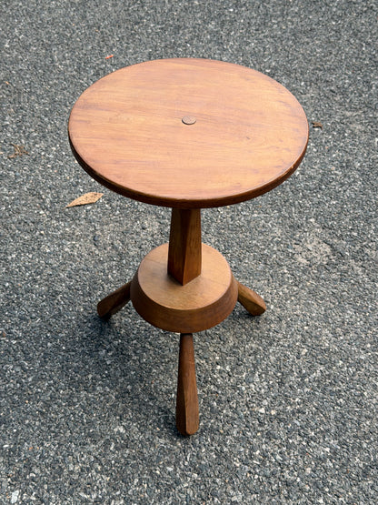 Solid Wood Tripod Accent Table